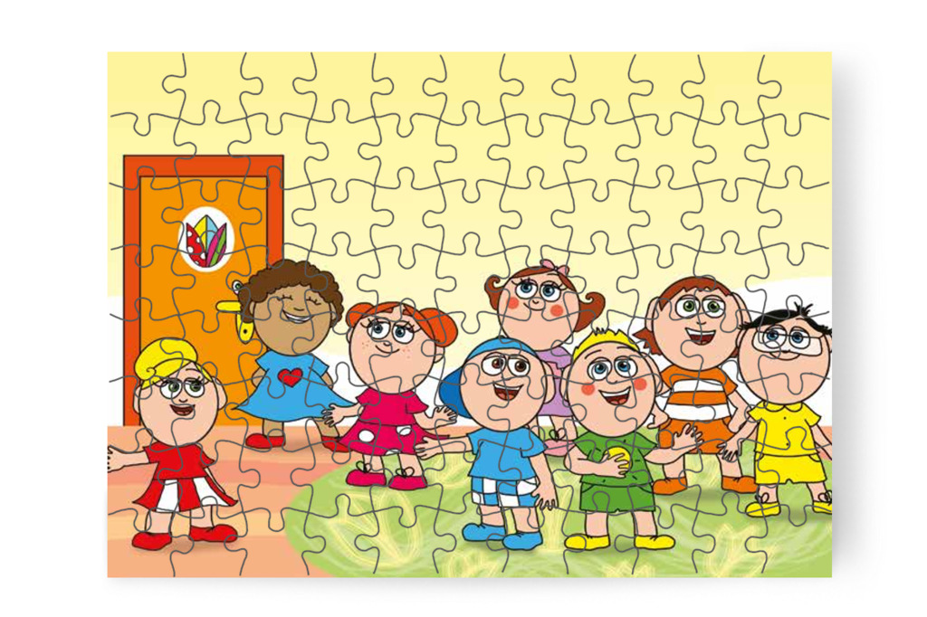 Gesztenyeszedésre indulnak – Márky és a gesztenyeszedés puzzle, 88 darab [TC35-01-P88]