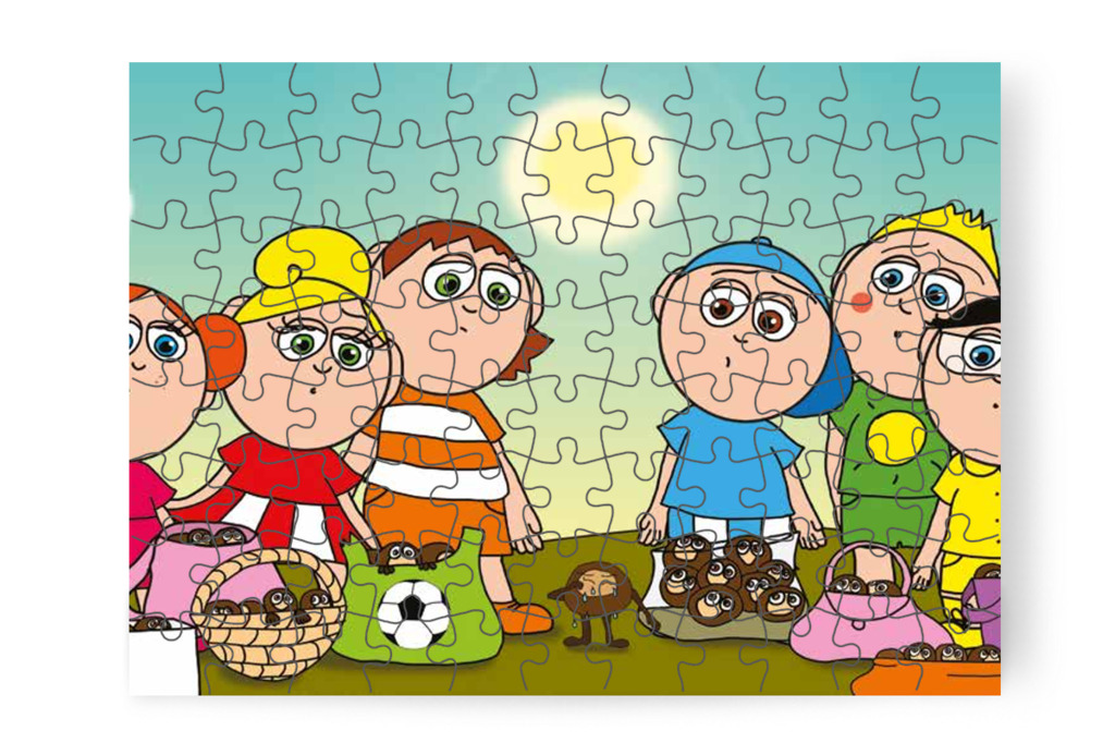 A gesztenye sírni kezd – Márky és a gesztenyeszedés puzzle, 88 darab [TC35-21-P88]