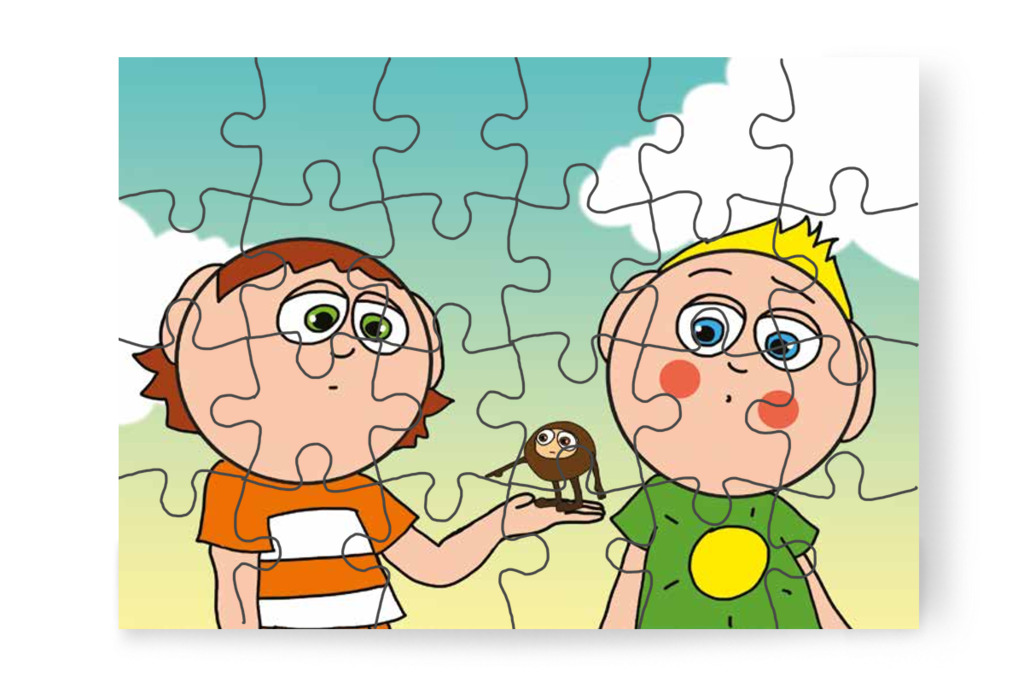 A gesztenye a barátaihoz vágyik – Márky és a gesztenyeszedés puzzle, 24 darab [TC35-22-P24]