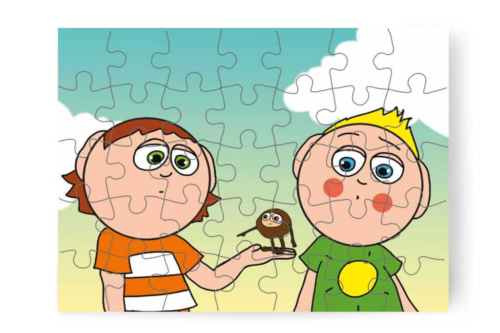 A gesztenye a barátaihoz vágyik – Márky és a gesztenyeszedés puzzle, 35 darab [TC35-22-P35]