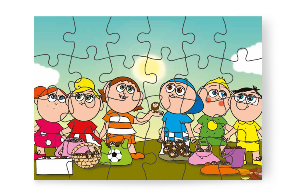 Márky és Ádám megértik – Márky és a gesztenyeszedés puzzle, 24 darab [TC35-23-P24]