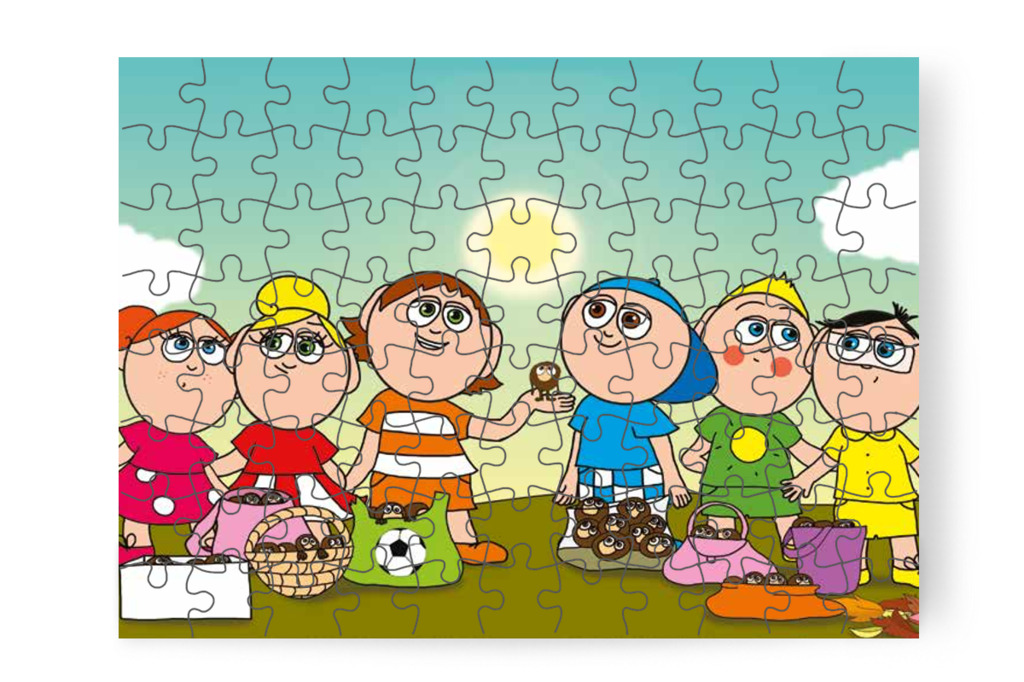 Márky és Ádám megértik – Márky és a gesztenyeszedés puzzle, 88 darab [TC35-23-P88]