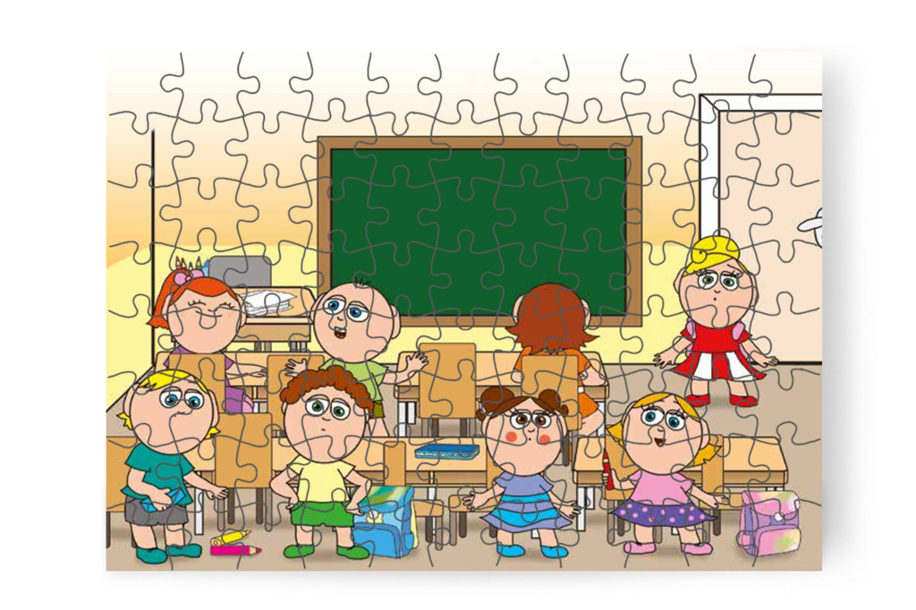 Ismerős fiú a teremben – Kata első napja az iskolában puzzle, 88 darab [TC36-03-P88]