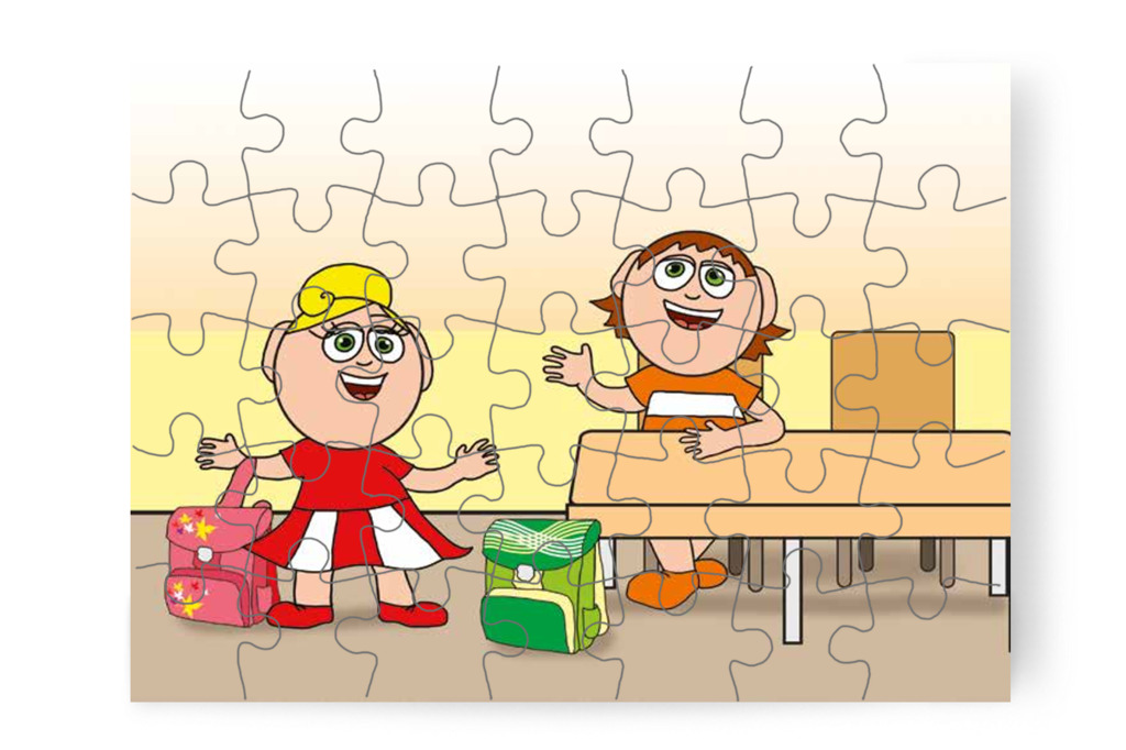 Kata újra találkozik Ádámmal – Kata első napja az iskolában puzzle, 35 darab [TC36-04-P35]