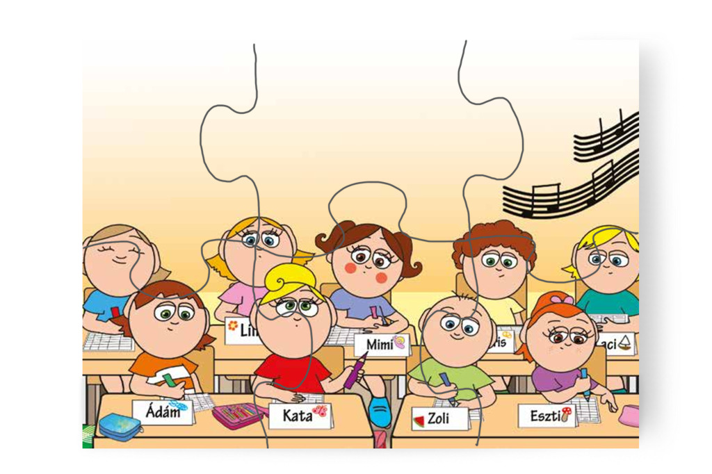 Kata rajzolni kezd – Kata első napja az iskolában puzzle, 6 darab [TC36-17-P06]