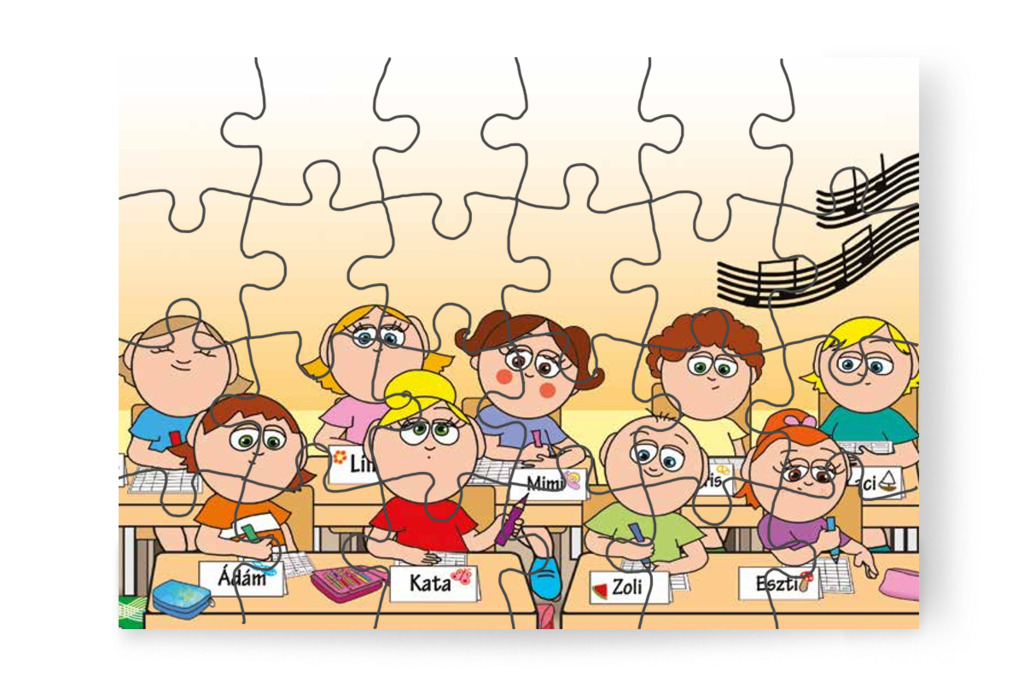 Kata rajzolni kezd – Kata első napja az iskolában puzzle, 24 darab [TC36-17-P24]
