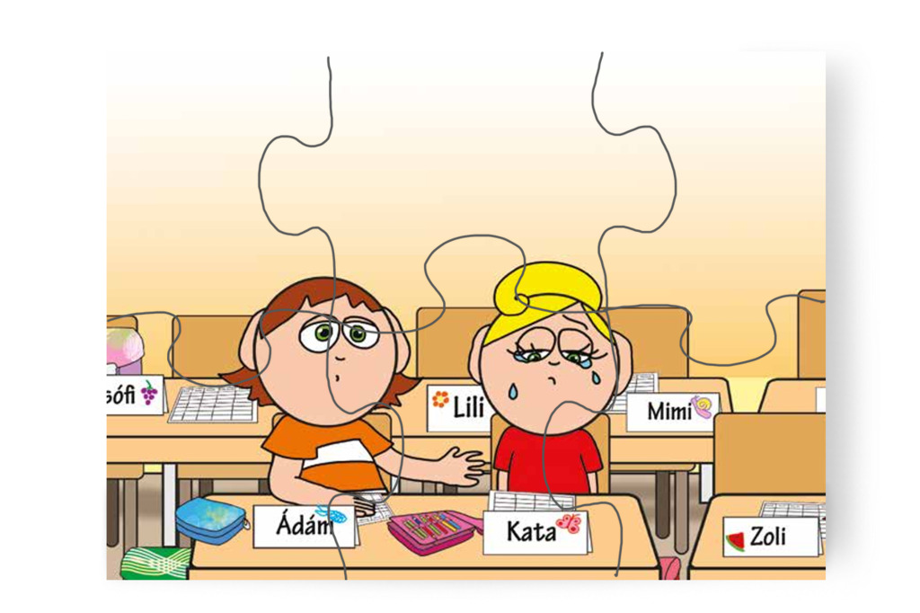 Kata elszomorodik – Kata első napja az iskolában puzzle, 6 darab [TC36-20-P06]