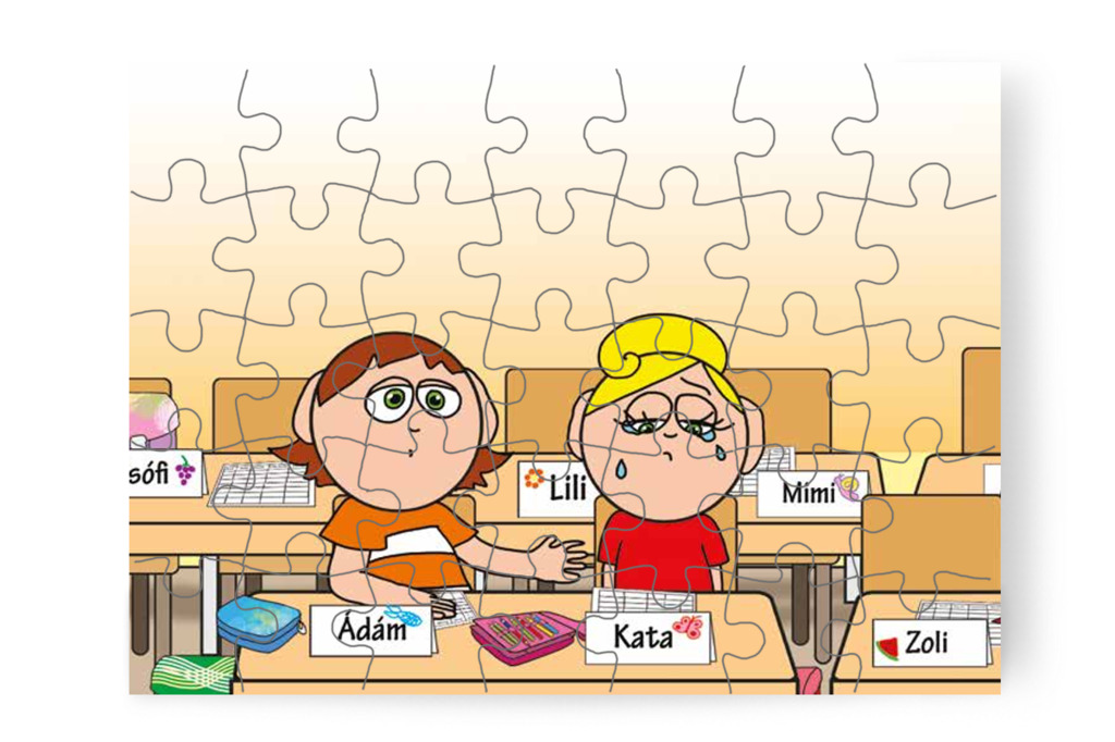 Kata elszomorodik – Kata első napja az iskolában puzzle, 35 darab [TC36-20-P35]