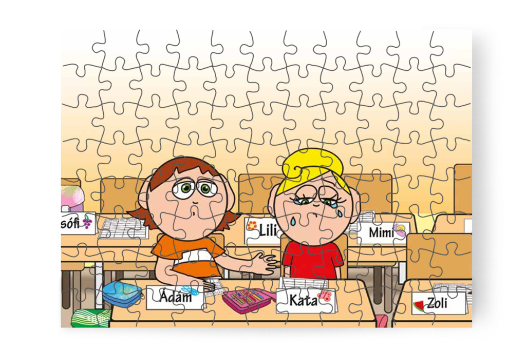 Kata elszomorodik – Kata első napja az iskolában puzzle, 88 darab [TC36-20-P88]