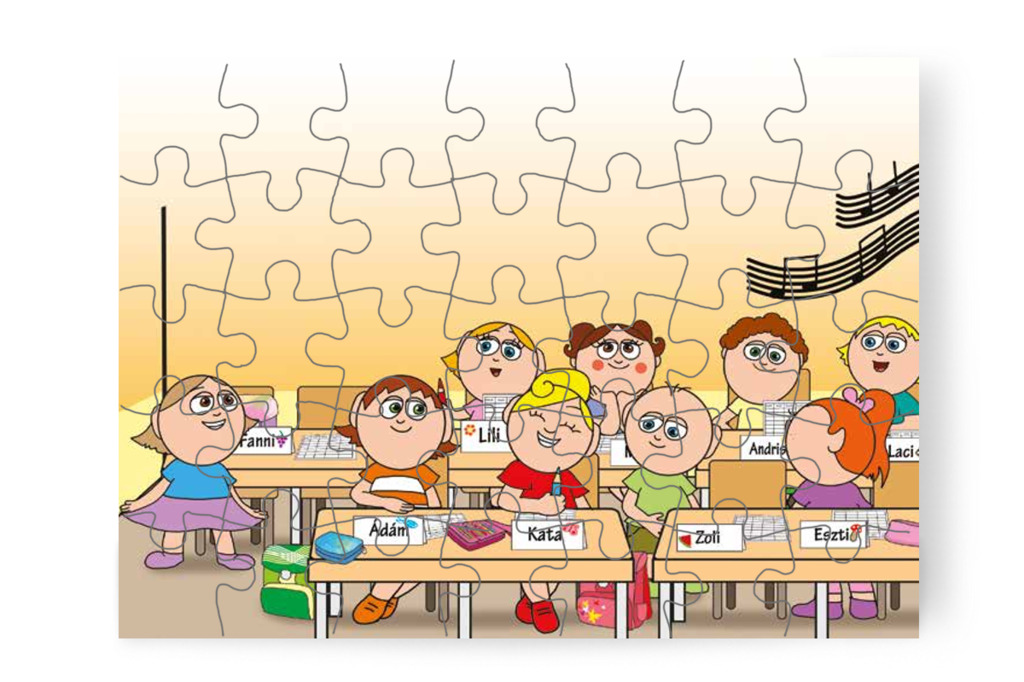 Kata folytatja az órarendet – Kata első napja az iskolában puzzle, 35 darab [TC36-27-P35]
