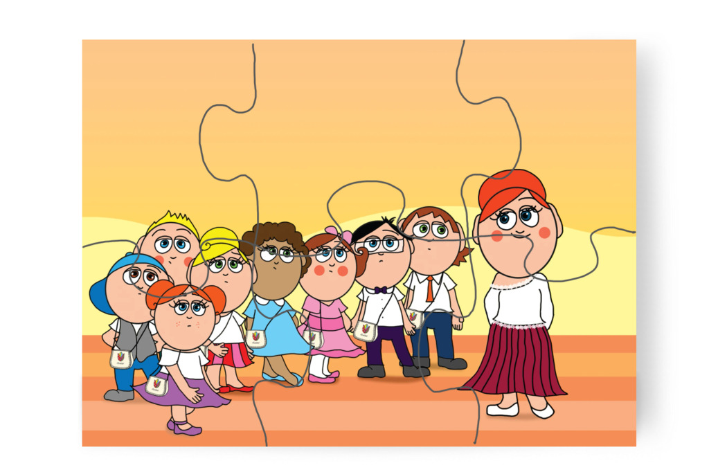 Búcsú az óvodától – Tulipán Csoport az 1.A osztályban puzzle, 6 darab [TC37-03-P06]