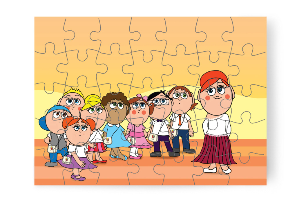 Búcsú az óvodától – Tulipán Csoport az 1.A osztályban puzzle, 35 darab [TC37-03-P35]