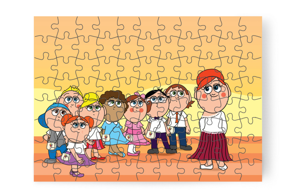 Búcsú az óvodától – Tulipán Csoport az 1.A osztályban puzzle, 88 darab [TC37-03-P88]