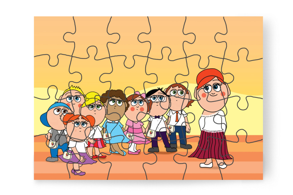Búcsú az óvodától – Tulipán Csoport az 1.A osztályban puzzle, 24 darab [TC37-03-P24]