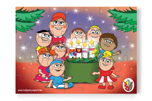 35 db - os puzzle: Advent a Tulipán Csoportban