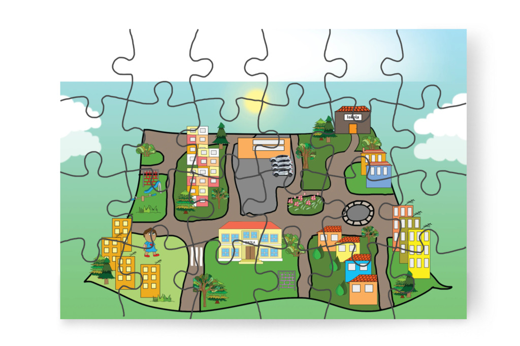 Dollynak új iskolát kell keresnie – Tulipán Csoport az 1.A osztályban puzzle, 24 darab [TC37-22-P24]