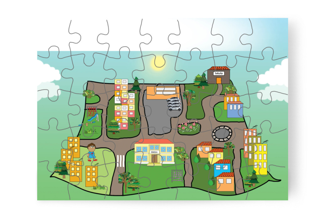 Dollynak új iskolát kell keresnie – Tulipán Csoport az 1.A osztályban puzzle, 35 darab [TC37-22-P35]
