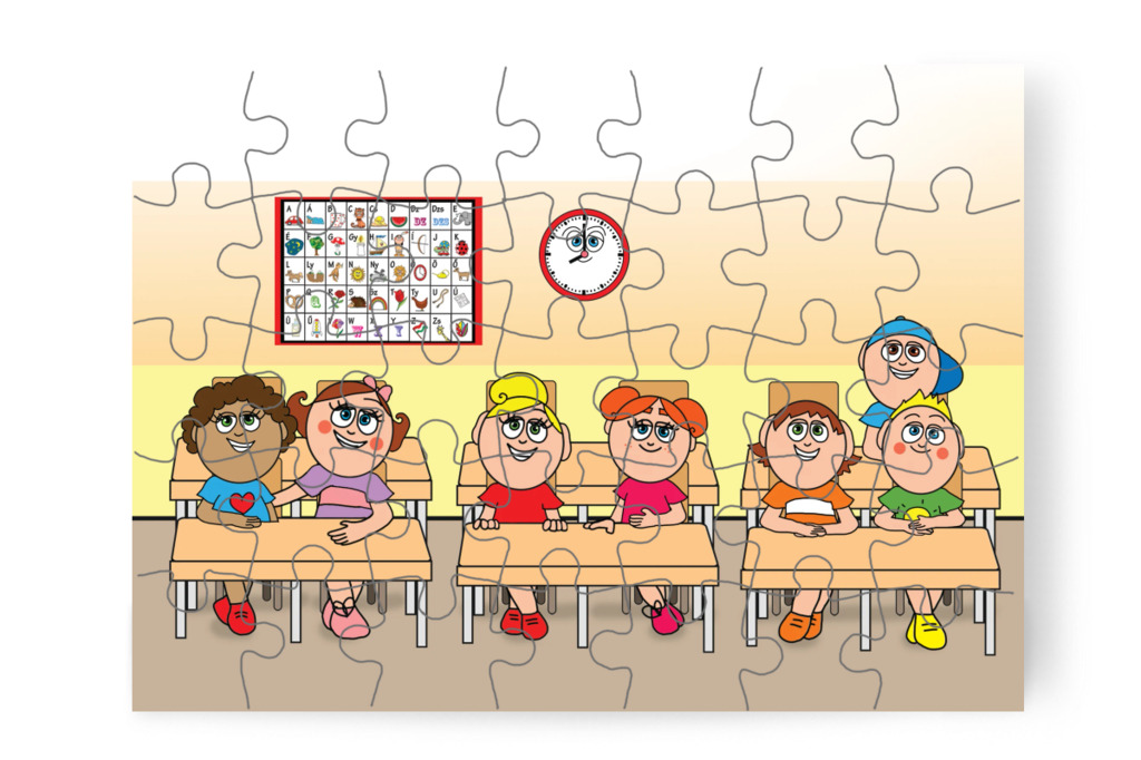 Dolly is az 1.A-ba kerül – Tulipán Csoport az 1.A osztályban puzzle, 35 darab [TC37-24-P35]