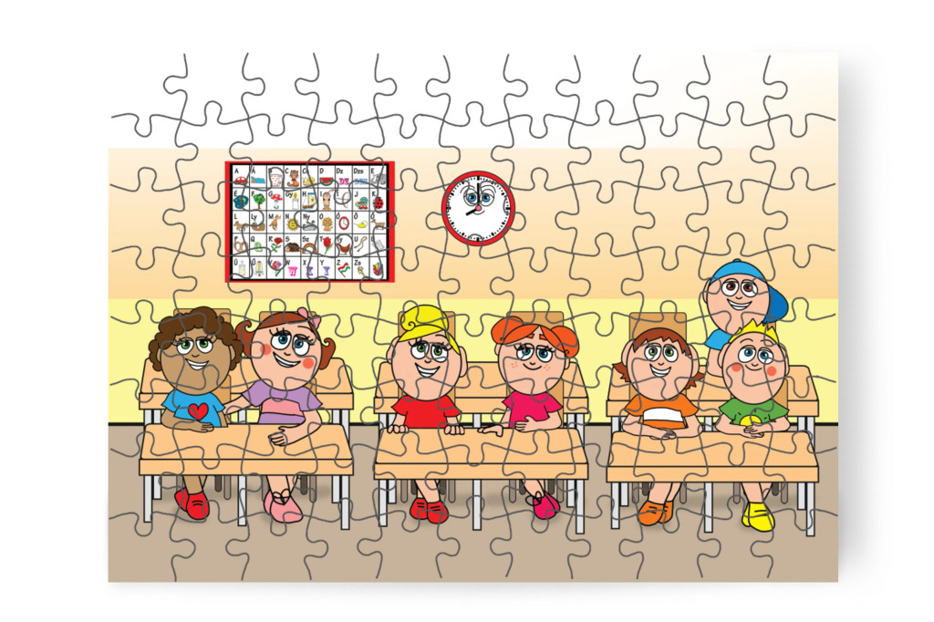 Dolly is az 1.A-ba kerül – Tulipán Csoport az 1.A osztályban puzzle, 88 darab [TC37-24-P88]