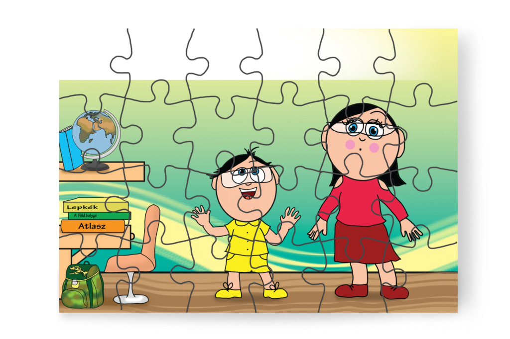 Tamás tudós szeretne lenni – Tulipán Csoport az 1.A osztályban puzzle, 24 darab [TC37-26-P24]