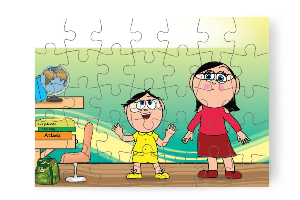 Tamás tudós szeretne lenni – Tulipán Csoport az 1.A osztályban puzzle, 35 darab [TC37-26-P35]