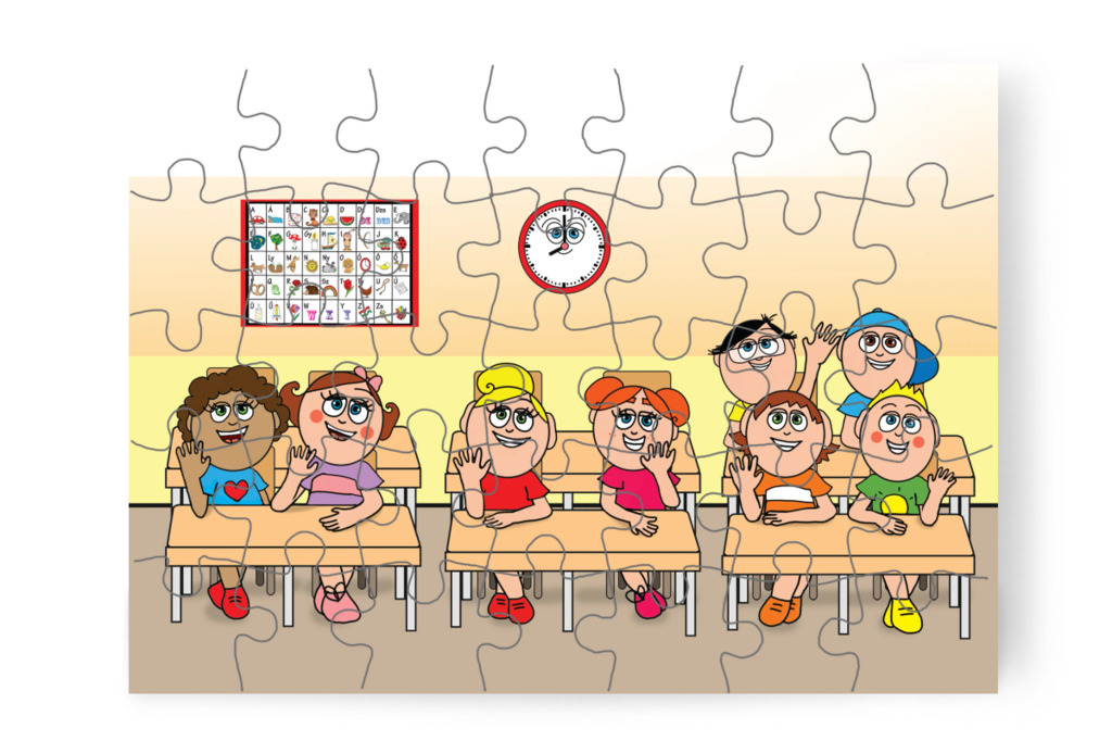 Mindenki együtt az 1.A-ban – Tulipán Csoport az 1.A osztályban puzzle, 35 darab [TC37-30-P35]