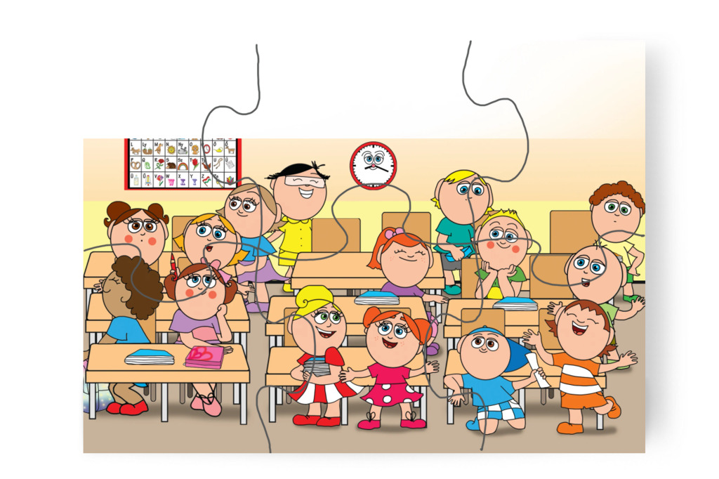 Öt tanóra és a várva várt rajzóra – Natali és a tolltartó puzzle, 6 darab [TC38-05-P06]