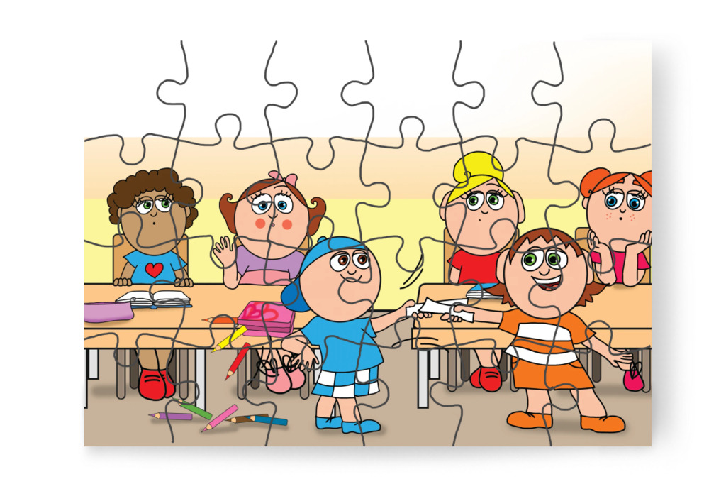 Márky fellöki a tolltartót – Natali és a tolltartó puzzle, 24 darab [TC38-07-P24]