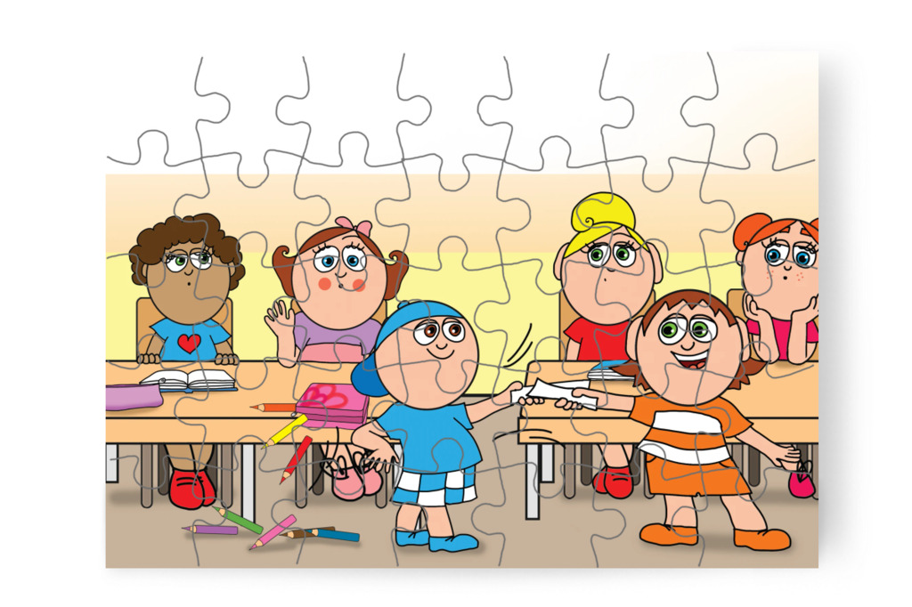 Márky fellöki a tolltartót – Natali és a tolltartó puzzle, 35 darab [TC38-07-P35]