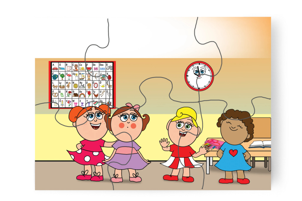 Talán nem kell majd színes ceruza – Natali és a tolltartó puzzle, 6 darab [TC38-16-P06]