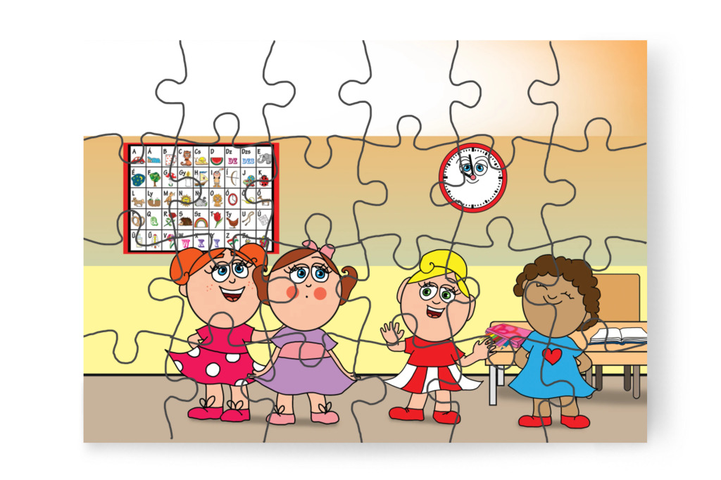 Talán nem kell majd színes ceruza – Natali és a tolltartó puzzle, 24 darab [TC38-16-P24]