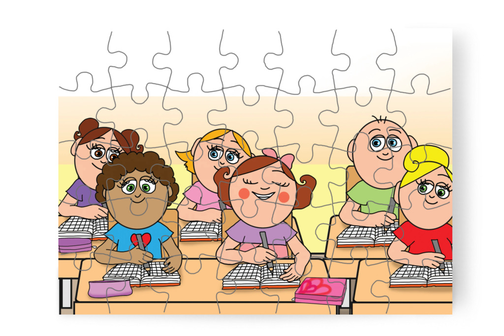 Matekóra grafitceruzával – Natali és a tolltartó puzzle, 35 darab [TC38-17-P35]
