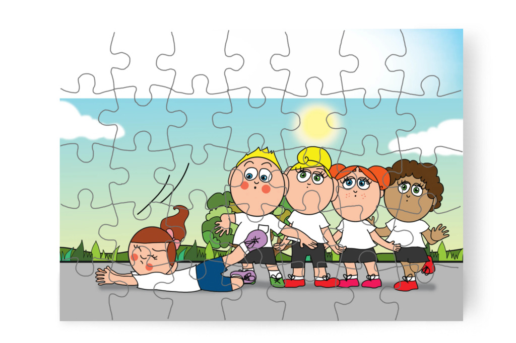 Natali megbotlik és elesik – Natali és a tolltartó puzzle, 35 darab [TC38-22-P35]