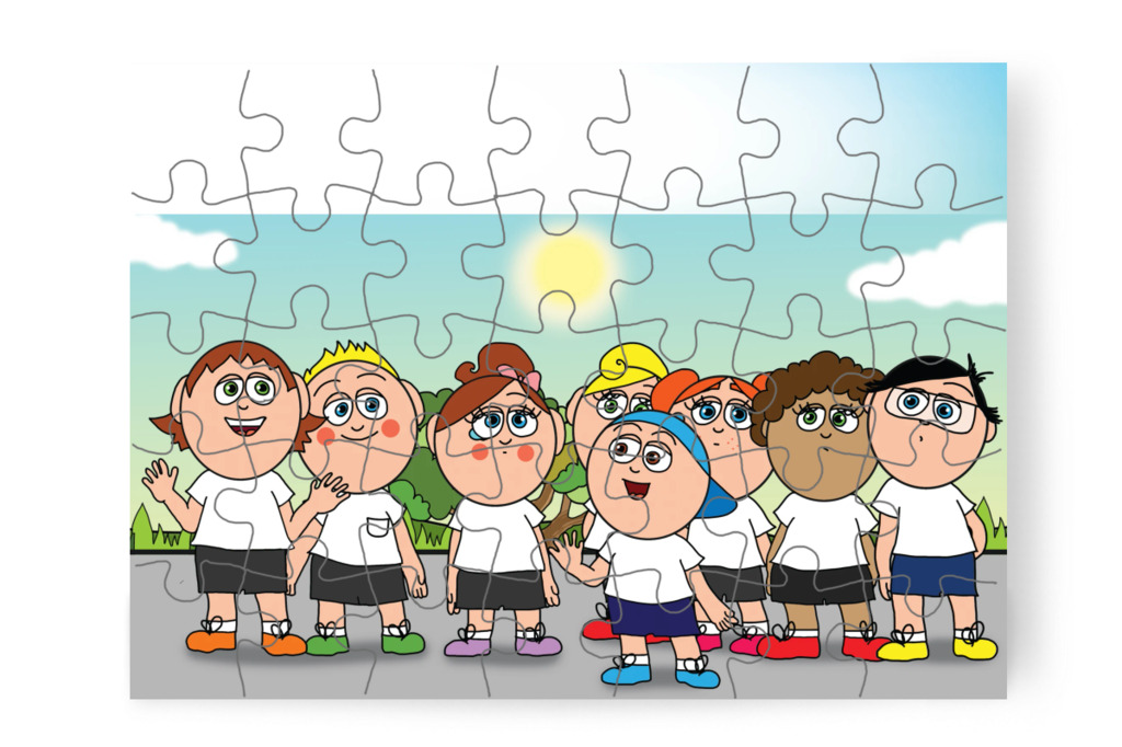 A gyerekek megoldást keresnek – Natali és a tolltartó puzzle, 35 darab [TC38-24-P35]