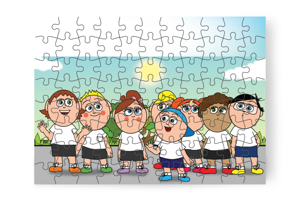 A gyerekek megoldást keresnek – Natali és a tolltartó puzzle, 88 darab [TC38-24-P88]