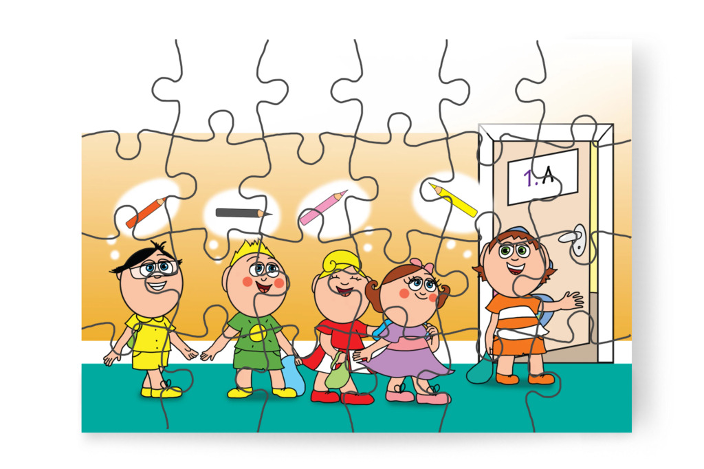 Mindenkinek van fölösleges ceruzája – Natali és a tolltartó puzzle, 24 darab [TC38-28-P24]