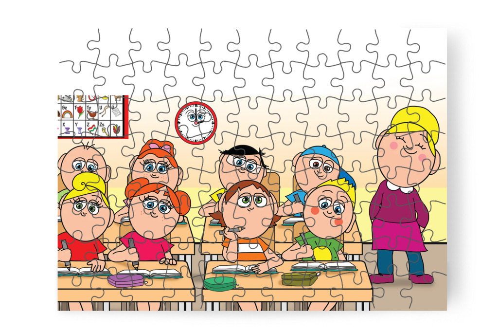 Ádám gondolatai elkalandoznak – Ádám és a házi feladat puzzle, 88 darab [TC39-04-P88]