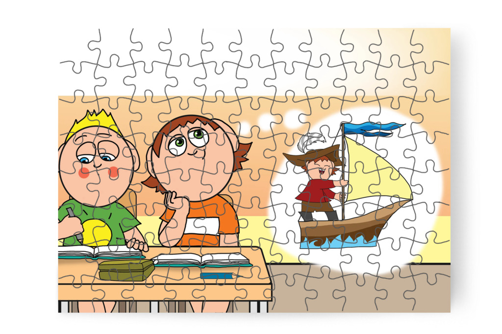 Kalózkaland a házi feladat helyett – Ádám és a házi feladat puzzle, 88 darab [TC39-05-P88]