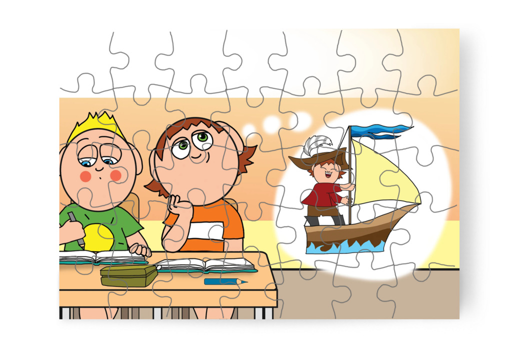 Kalózkaland a házi feladat helyett – Ádám és a házi feladat puzzle, 6 darab [TC39-05-P06]