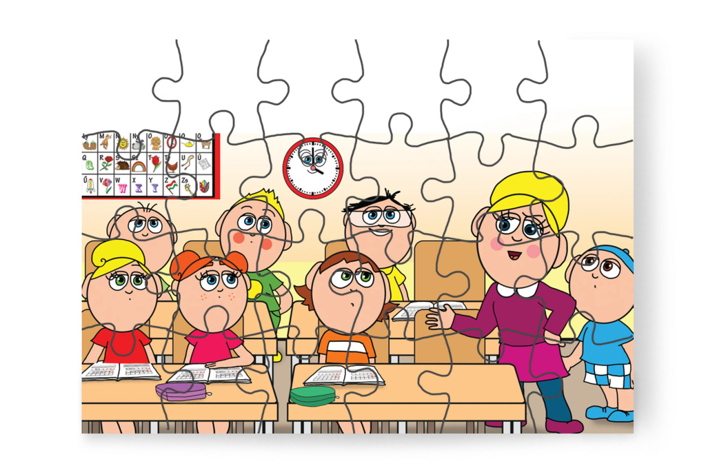 A befejezetlen feladat hazakerül – Ádám és a házi feladat puzzle, 24 darab [TC39-08-P24]