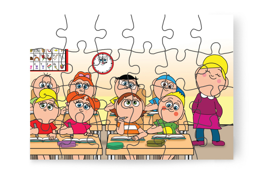 Ádám gondolatai elkalandoznak – Ádám és a házi feladat puzzle, 24 darab [TC39-04-P24]