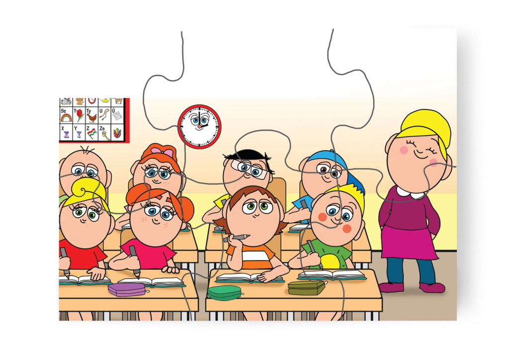 Ádám gondolatai elkalandoznak – Ádám és a házi feladat puzzle, 6 darab [TC39-04-P06]