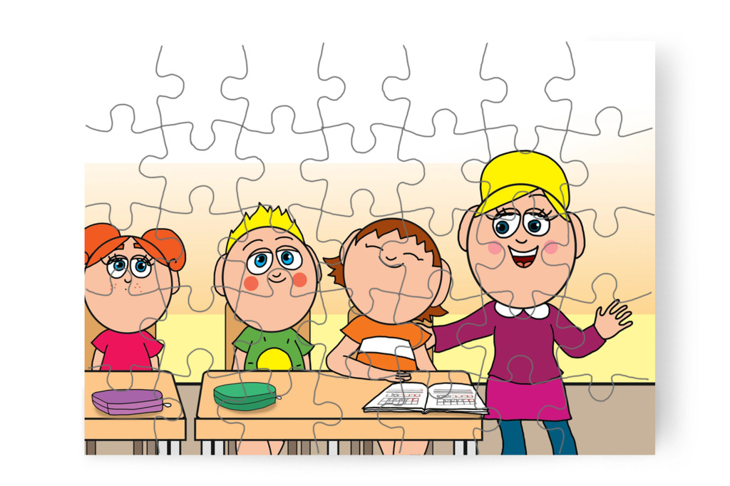 Nelli néni megdicséri Ádámot – Ádám és a házi feladat puzzle, 35 darab [TC39-13-P35]