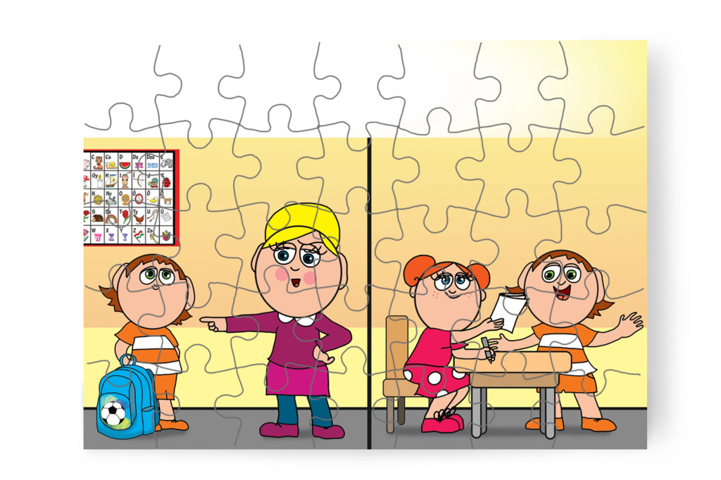 Klára másodszor is megírja a házit – Ádám és a házi feladat puzzle, 35 darab [TC39-15-P35]