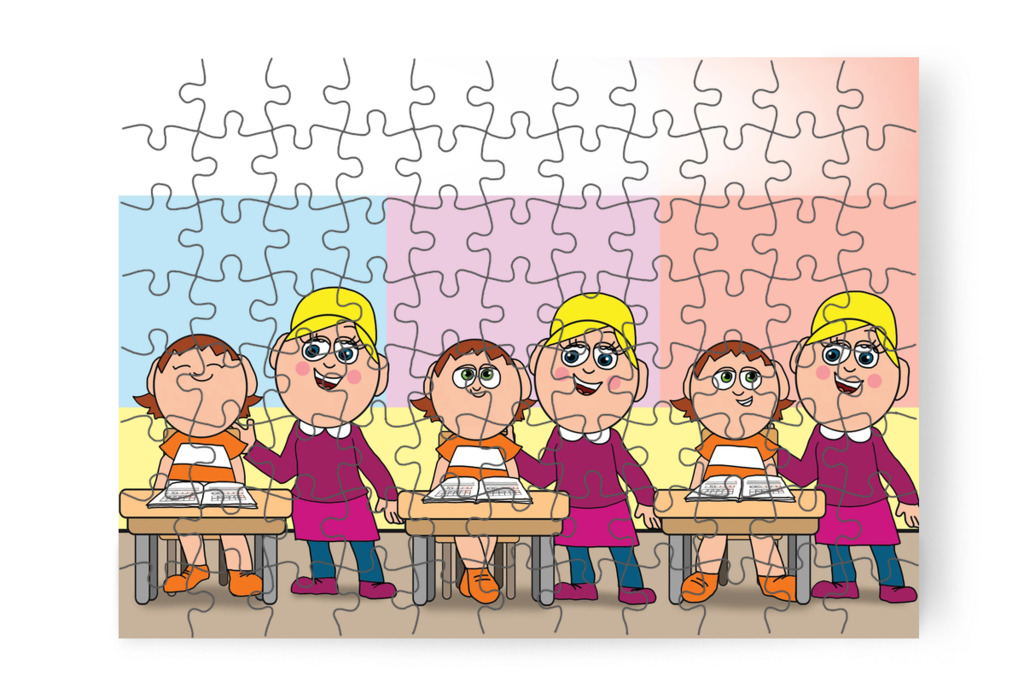 Ádám begyűjti a dicséreteket – Ádám és a házi feladat puzzle, 88 darab [TC39-17-P88]