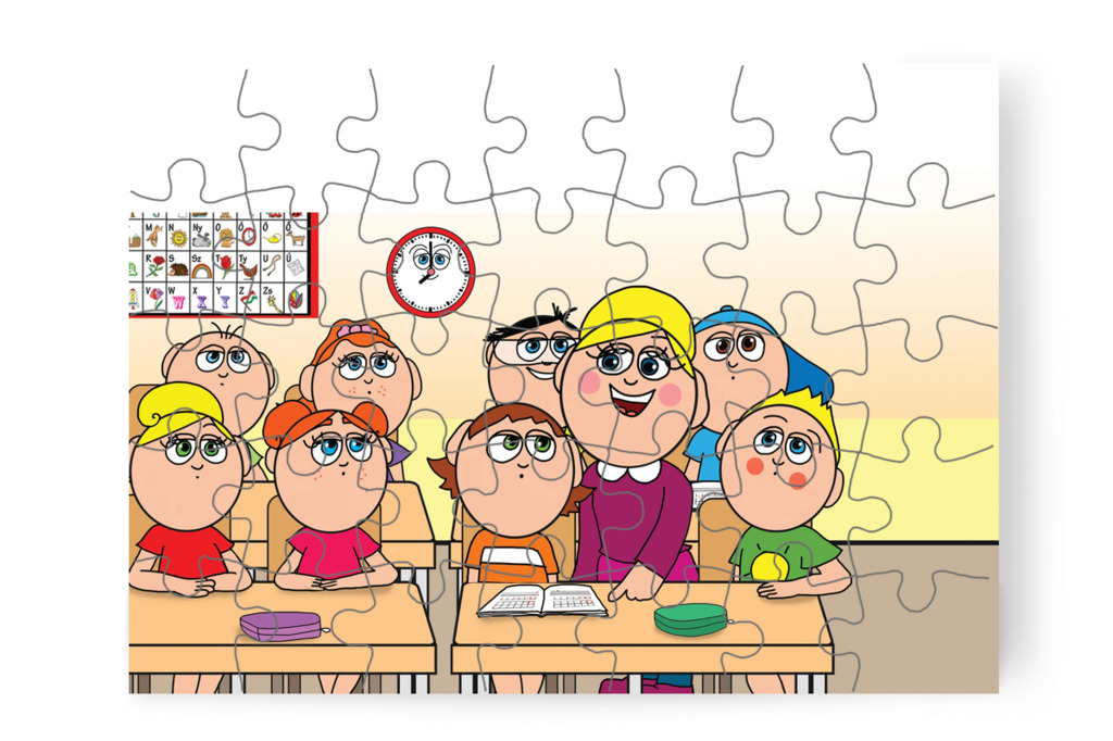 Nelli néni dolgozatot jelent be – Ádám és a házi feladat puzzle, 35 darab [TC39-18-P35]
