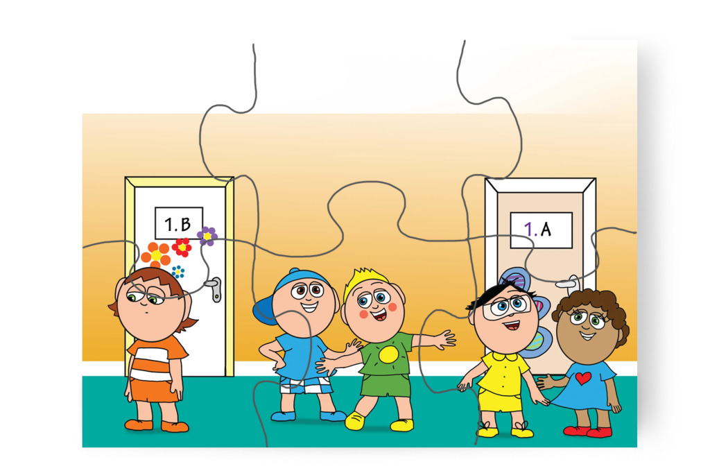 Ádám a dolgozat miatt töpreng – Ádám és a házi feladat puzzle, 6 darab [TC39-20-P06]