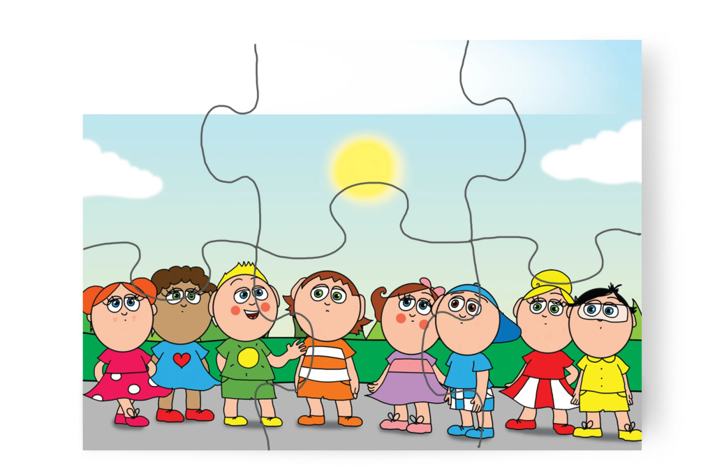 A többiek megkérdezik, mi bántja – Ádám és a házi feladat puzzle, 6 darab [TC39-21-P06]