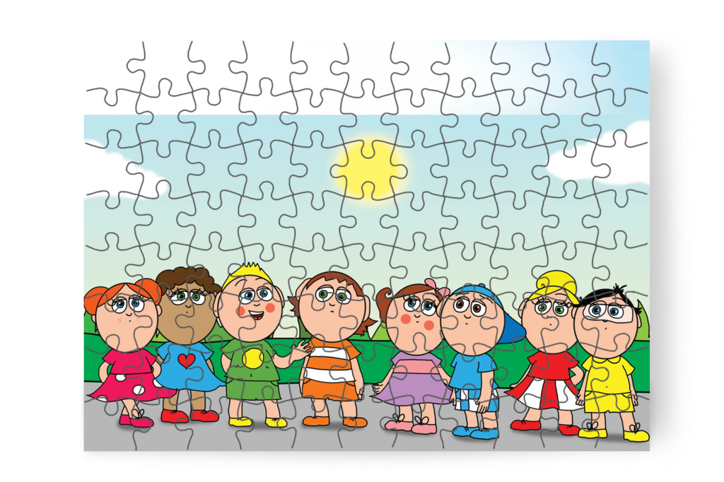 A többiek megkérdezik, mi bántja – Ádám és a házi feladat puzzle, 88 darab [TC39-21-P88]