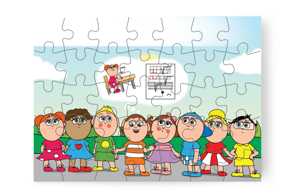Ádám bevallja a csalást – Ádám és a házi feladat puzzle, 35 darab [TC39-22-P35]
